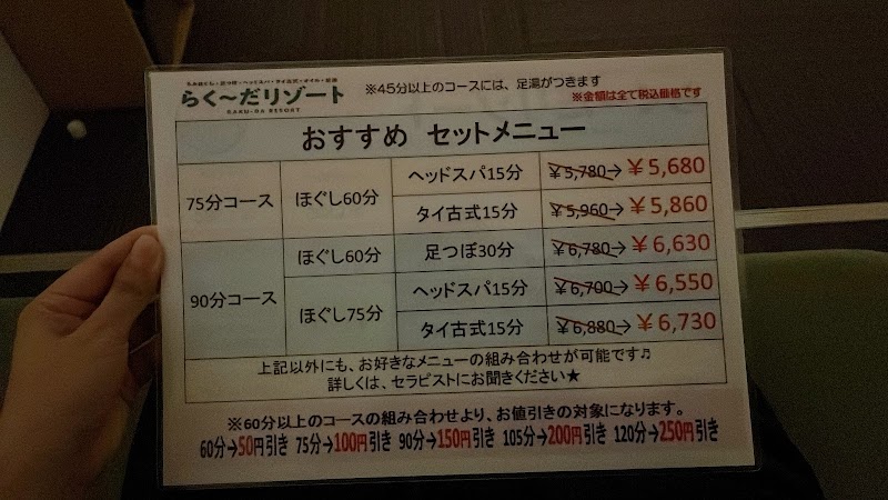 2選目：らく～だリゾート　石巻中里店